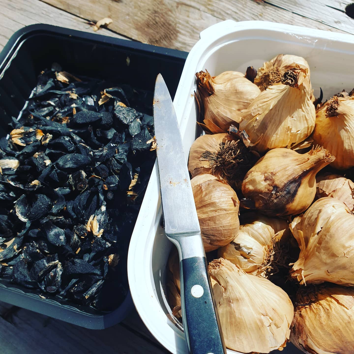 Ail noir de Limagne fermenté — ingrédient du vinaigre gastronomique
