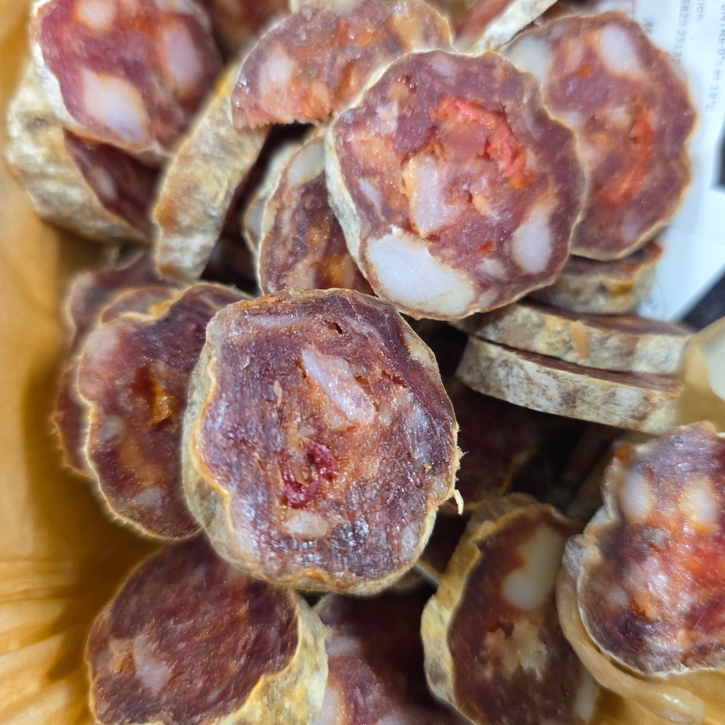 Saucisson sec au TOMATES SECHES & OLIVES