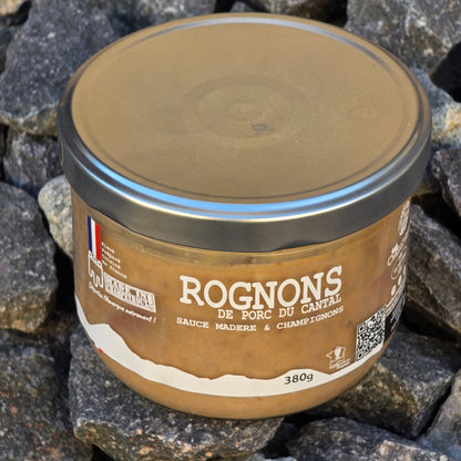 Les Rognons de Porc du Cantal, Sauce Madère & Champignons