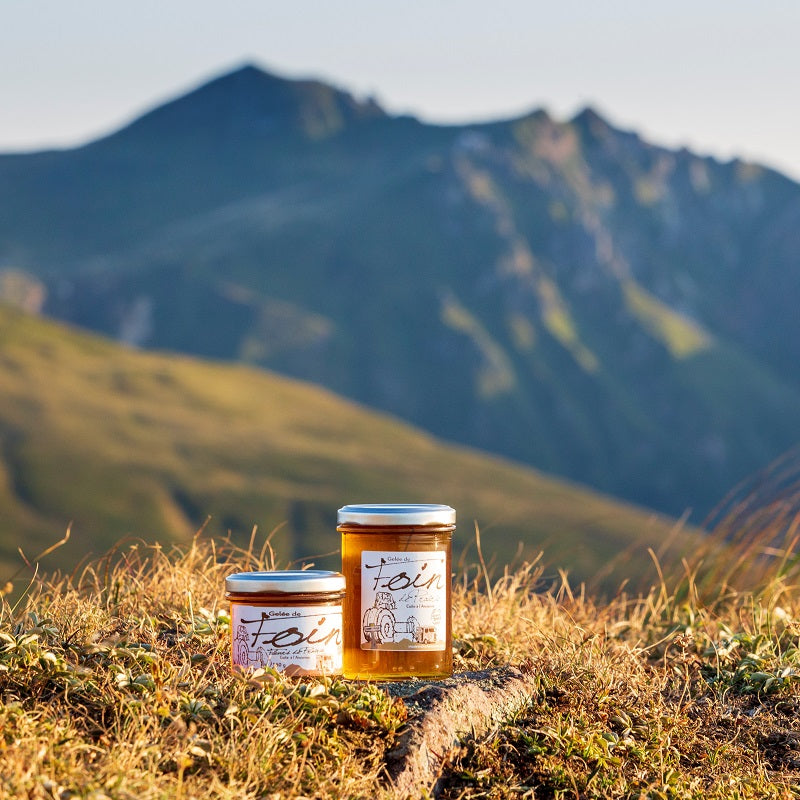 Gelée de foin Auvergne texture gros plan – Le Picnic Français