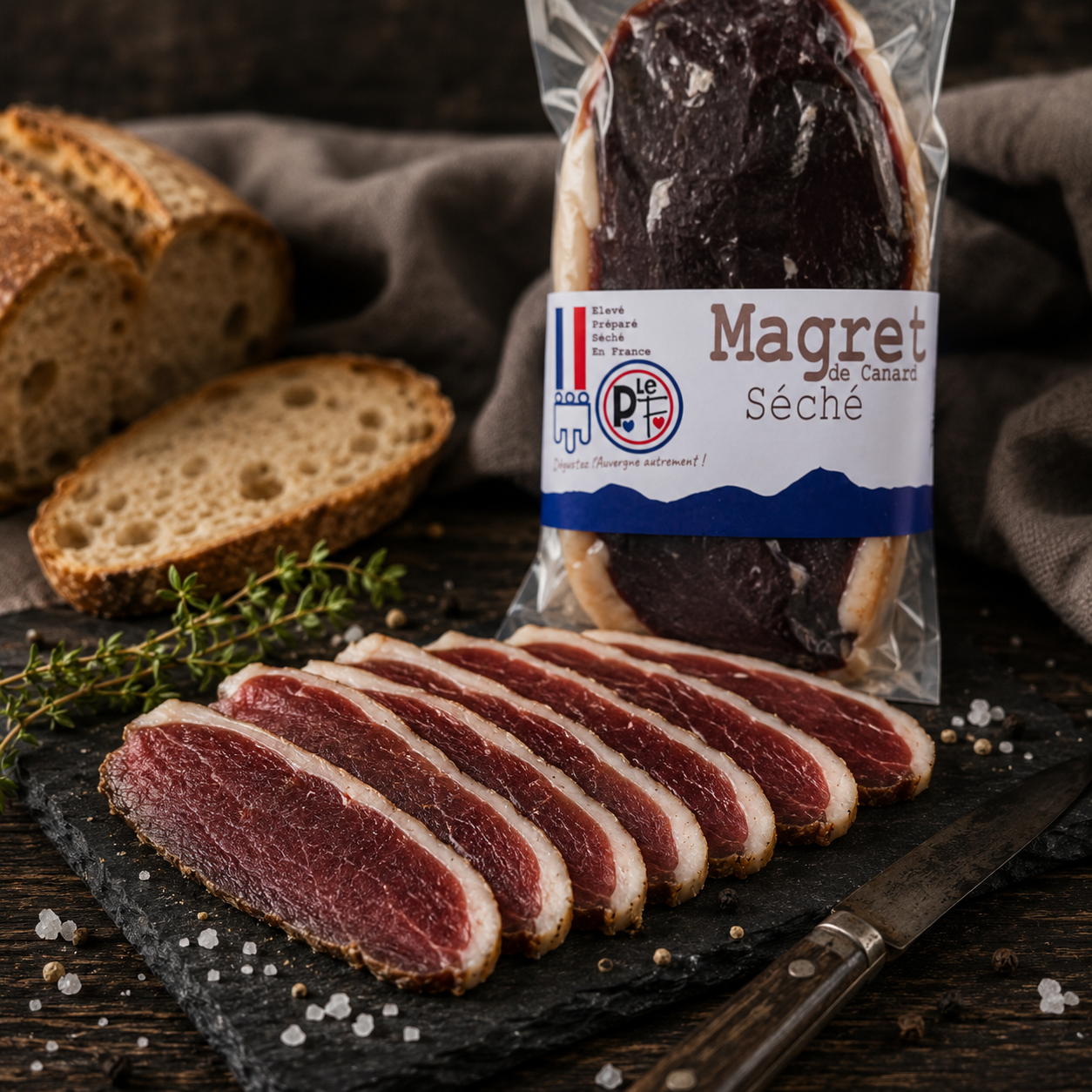 Magret de canard séché nature ambiance — Le Picnic Français