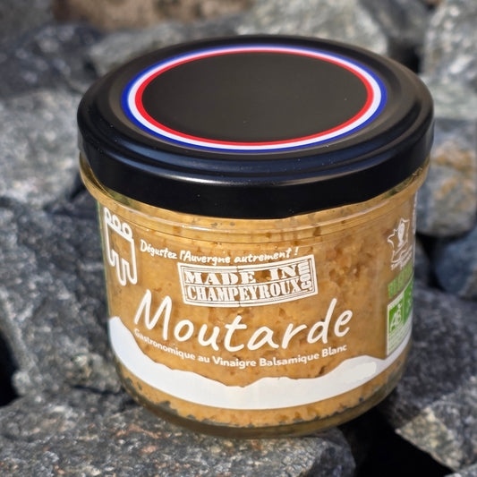 Moutarde gastronomique au vinaigre Balsamique blanc