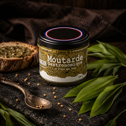 Moutarde Balsamique Blanc à l'Ail des Ours 100g – Le Picnic Français
