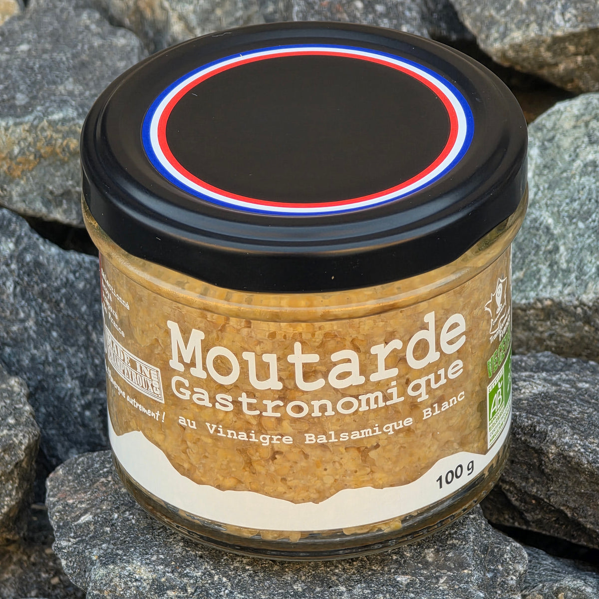 Moutarde balsamique blanc en bocal 100g – Le Picnic Français