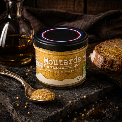 Moutarde Balsamique Blanc Nature 100g – Le Picnic Français
