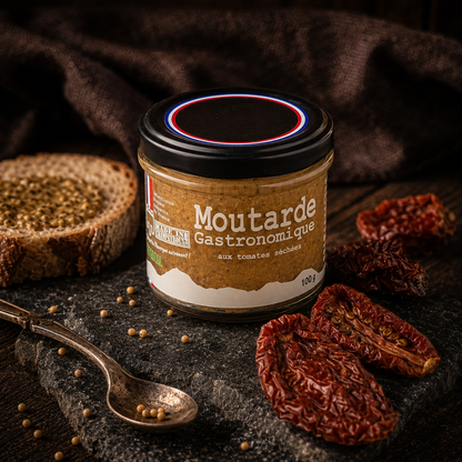 Moutarde Balsamique Blanc aux Tomates Séchées 100g – Le Picnic Français