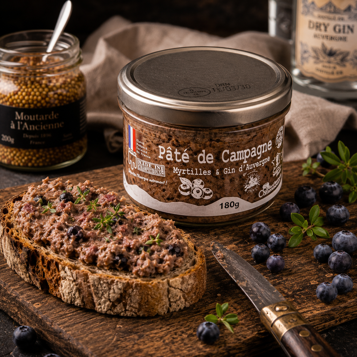 Pâté de Campagne Myrtilles & Gin Génestine – Auvergne