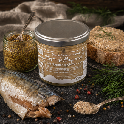 Rillette de maquereau à la moutarde de Charroux 100g — Le Picnic Français