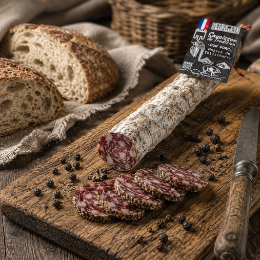 Saucisson sec au Poivre de Tellicherry IGP – Auvergne