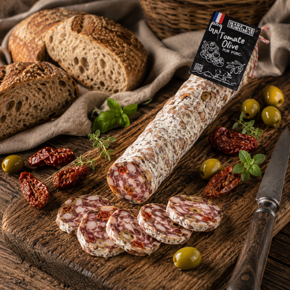 Saucisson sec Tomates Séchées & Olives – Auvergne