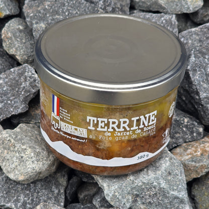 Terrine de jarret de bœuf au foie gras de canard – vue dégustation – Le Picnic Français
