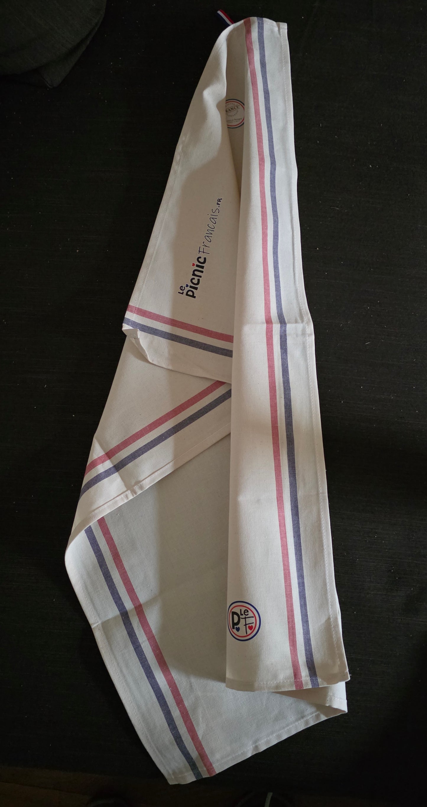 Torchon lepicnicfrancais "MADE in FRANCE" ECRU