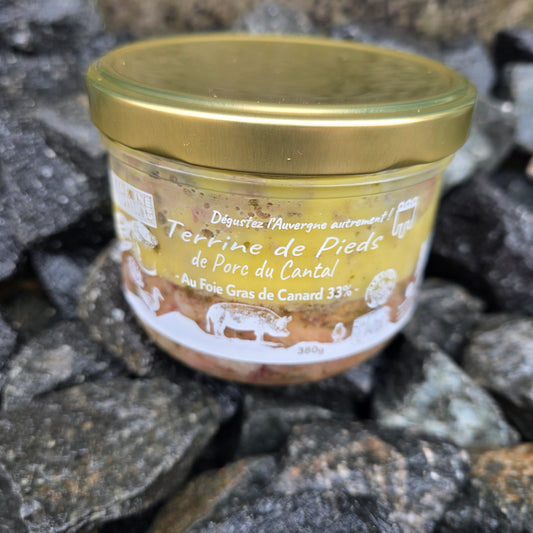 Terrine de Pied de Porc du Cantal au Foie gras de Canard 33%
