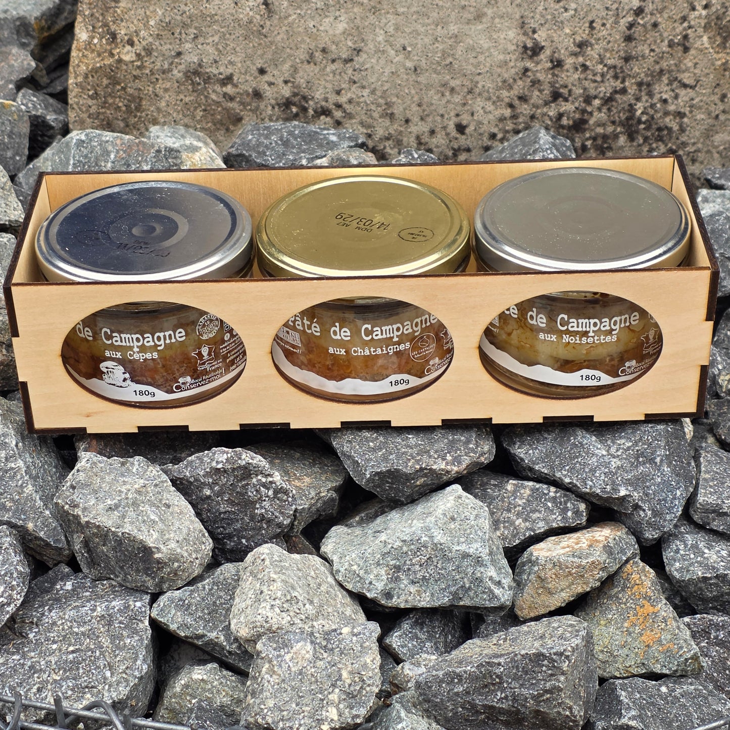 Coffret Pâtés Sous-Bois d'Automne en boîte bois – Le Picnic Français