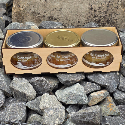 Coffret Pâtés Sous-Bois d'Automne en boîte bois – Le Picnic Français
