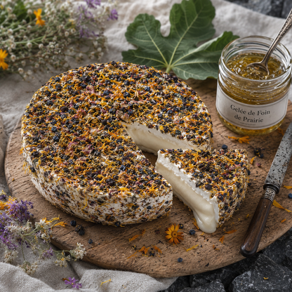 La Comtesse aux Fleurs 350g — croûte recouverte de fleurs sauvages comestibles — Le Picnic Français