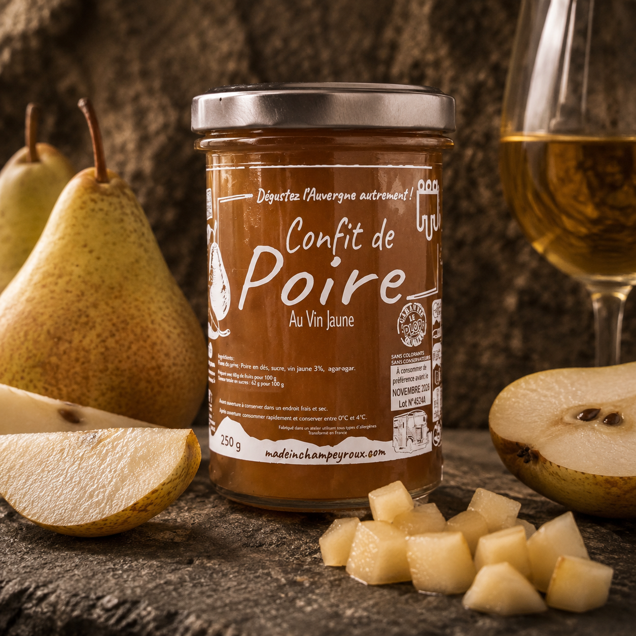 Confit de Poire au Vin Jaune – 250g