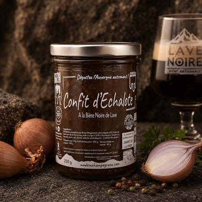 Confit d'Échalote à la Bière Noire de Lave – 250g