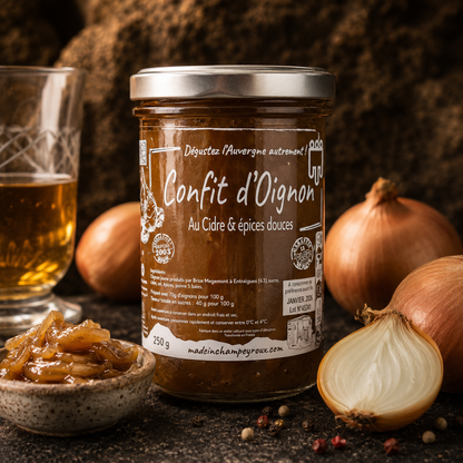 Confit d'Oignon Jaune au Cidre & Épices Douces – 250g