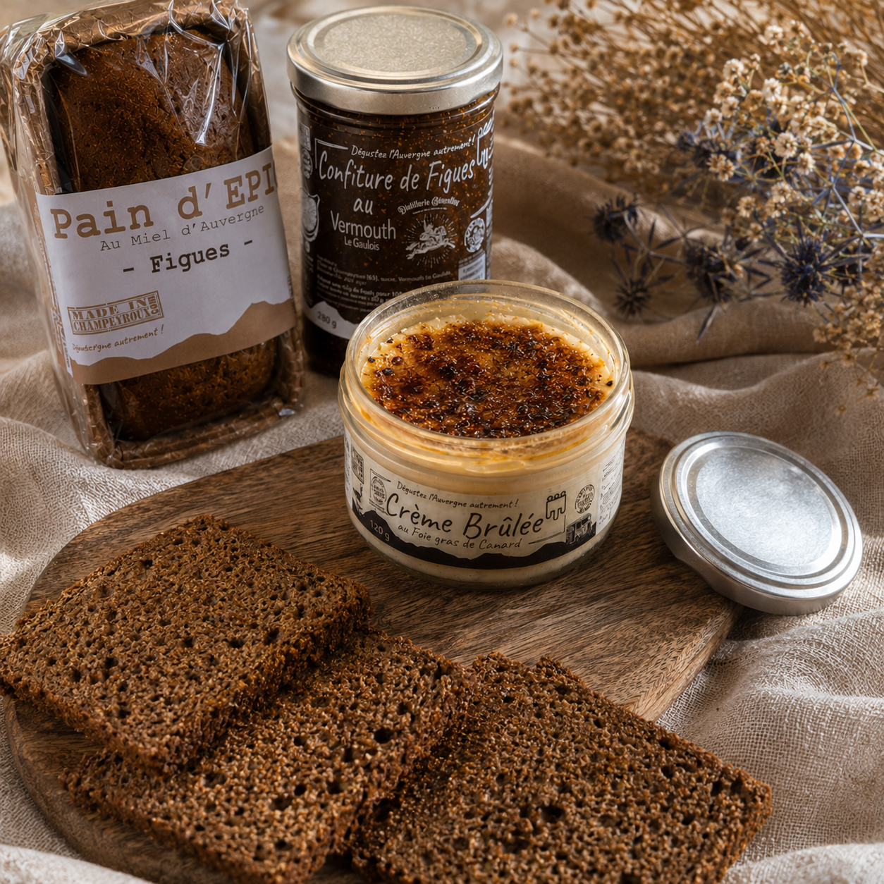 Crème brûlée au foie gras de canard en bocal 125g – Le Picnic Français