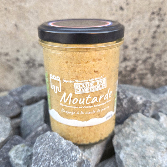 Moutarde gastronomique au vinaigre Balsamique blanc