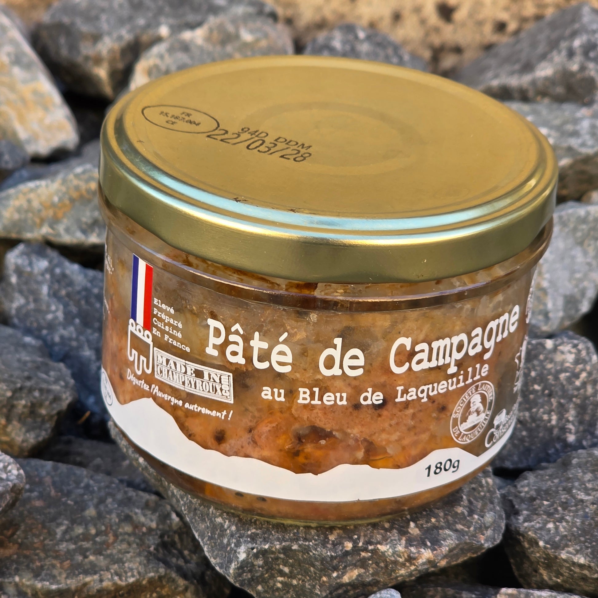 Pâté de Campagne au Bleu de Laqueuille 180g bocal – Le Picnic Français