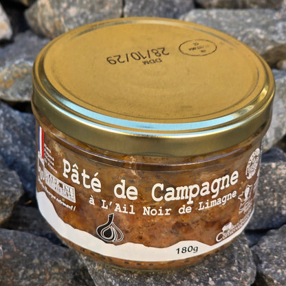 Pâté de Campagne à l'Ail Noir de Limagne 180g bocal – Le Picnic Français