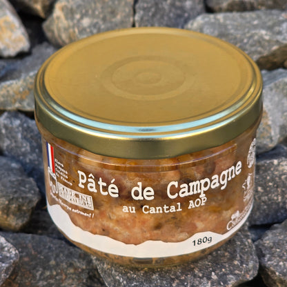 Pâté de Campagne au Cantal AOP 180g bocal – Le Picnic Français