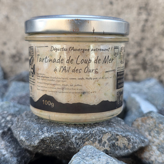 Rillette de Loup de mer à l'ail des ours