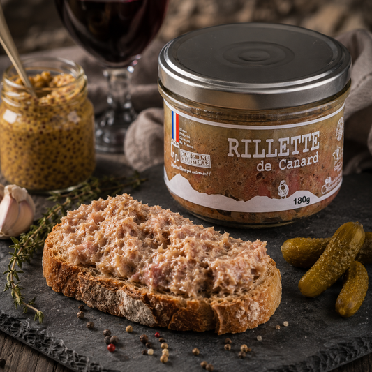 Rillette de Canard, bocal 180g – Le Picnic Français
