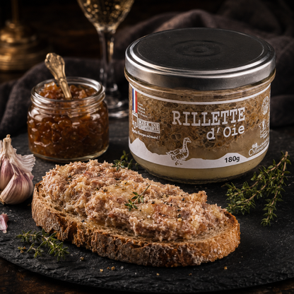 Rillette d'Oie au Magret, bocal 180g – Le Picnic Français