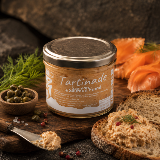 Rillette de saumon et saumon fumé 100g — Le Picnic Français