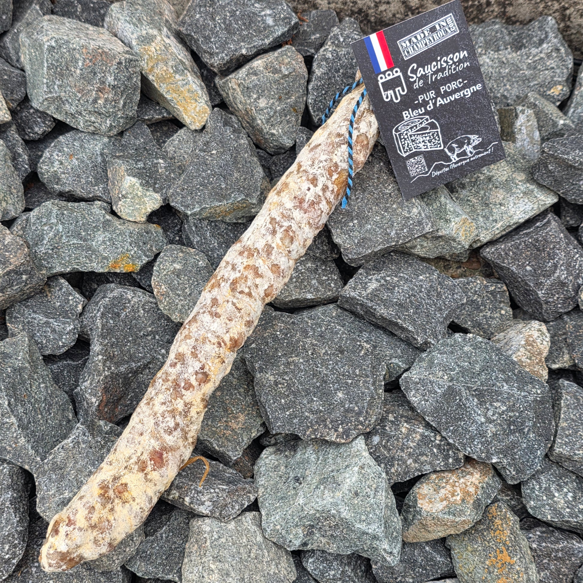 Saucisson sec au bleu d'Auvergne 180g – Le Picnic Français
