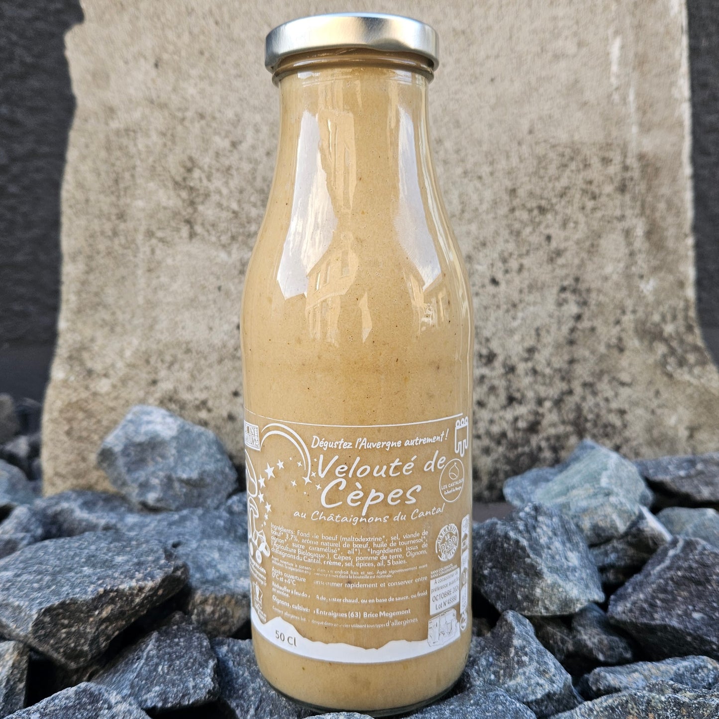 Velouté de Cèpes & Châtaignes du Cantal